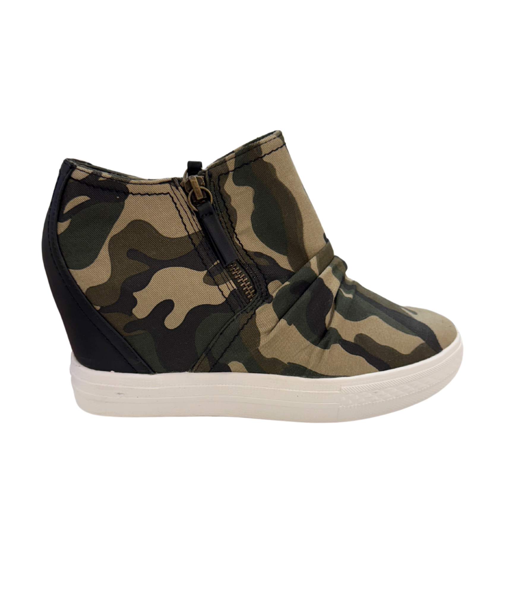 Ari Camo Wedge Sneaker For Everyday Comfort And Style Naughty Monkey